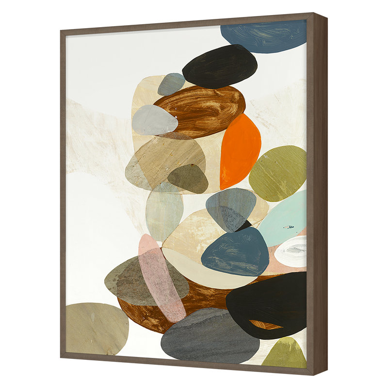 River Bed 2 Print by Paul Ngo, 40" H x 30" W x 1.5" D, Walnut