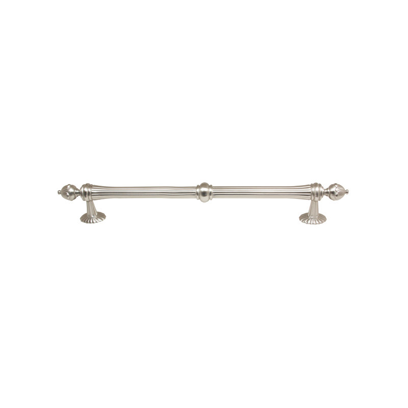 Ornate Appliance Pull, Satin Nickel, 12"