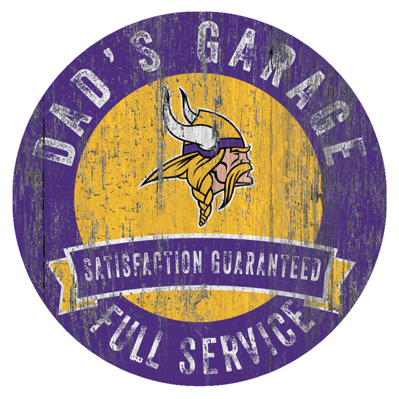 Décoration murale NFL Dad's Garage, Vikings du Minnesota