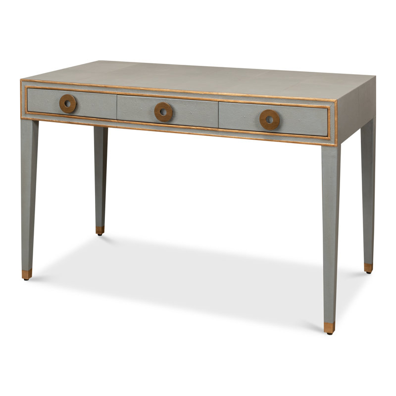 Shagreen Writing Desk, Storm Gray