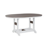 Berlin Gardens Garden Classic Regular Top With White Base 64″ Oblong Table