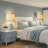 Ceramic Table Lamps For Living Room Set Of 2, Modern Table Lamps With Linen Shade, Farmhouse Lamps For Bedroom With Rotary Switch, Bulb Not Included