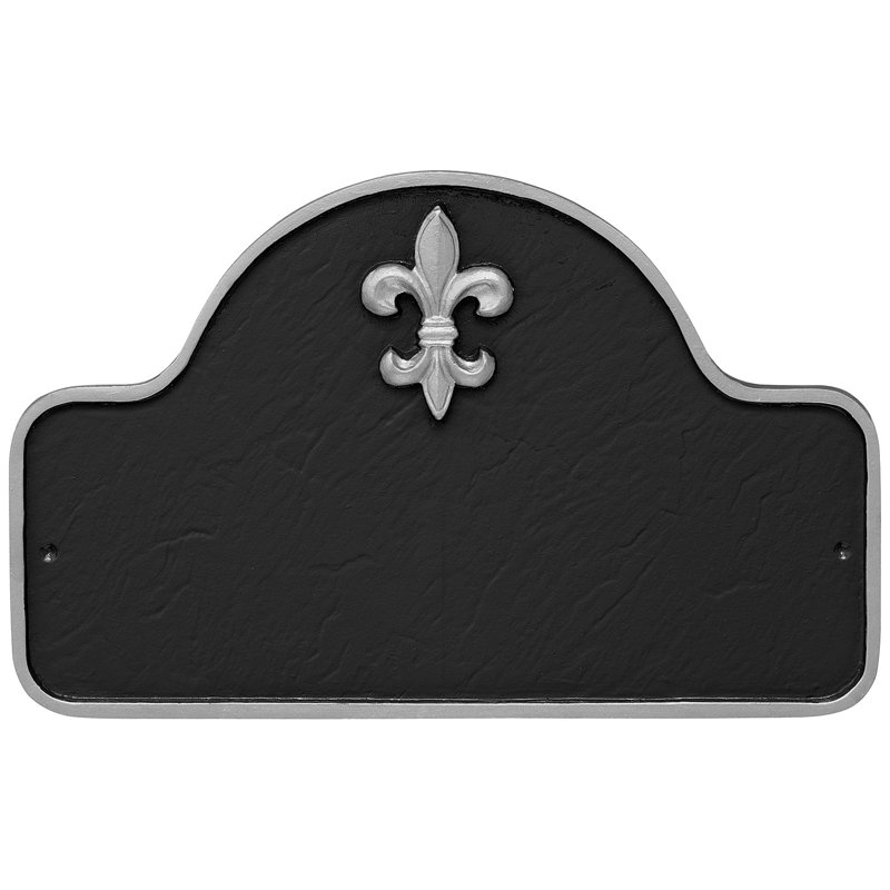 Lexington Arch Wall Plaque, Black/Silver