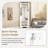 29.5''W*71.6''H Minimalist Corner Hall Tree with Shoe Bench, Versatile Entryway Coat Rack with 4 Hooks and Adjustable Shelf for Hallway, Living Room-129346870
