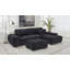 Canapé modulaire rembourré Octavia noir-122873892