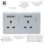 Trendi Switch 2 Gang 4 Port USB 2100mA Plug Socket-86175369
