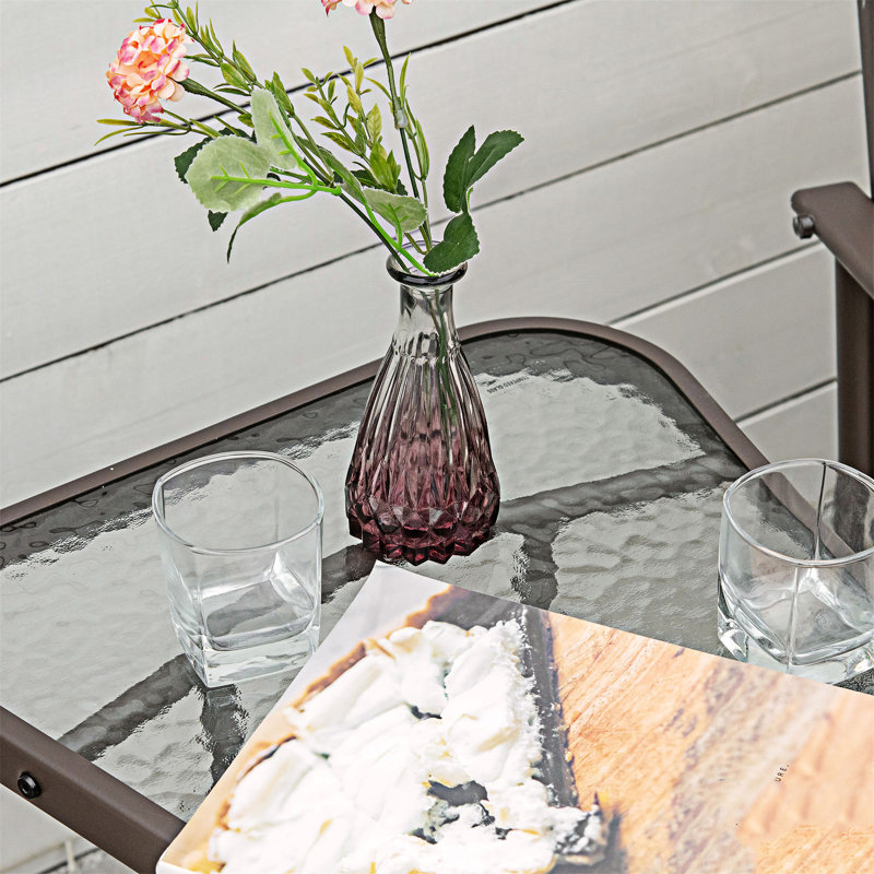 Fauteuils coulissants d'extérieur avec table basse