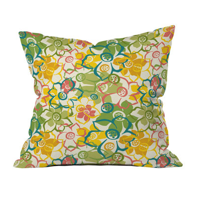 Coussin décoratif intérieur/extérieur bouquet