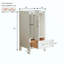 Armoire de salle de bain autoportante de 18 po entièrement assemblée avec plateau en céramique