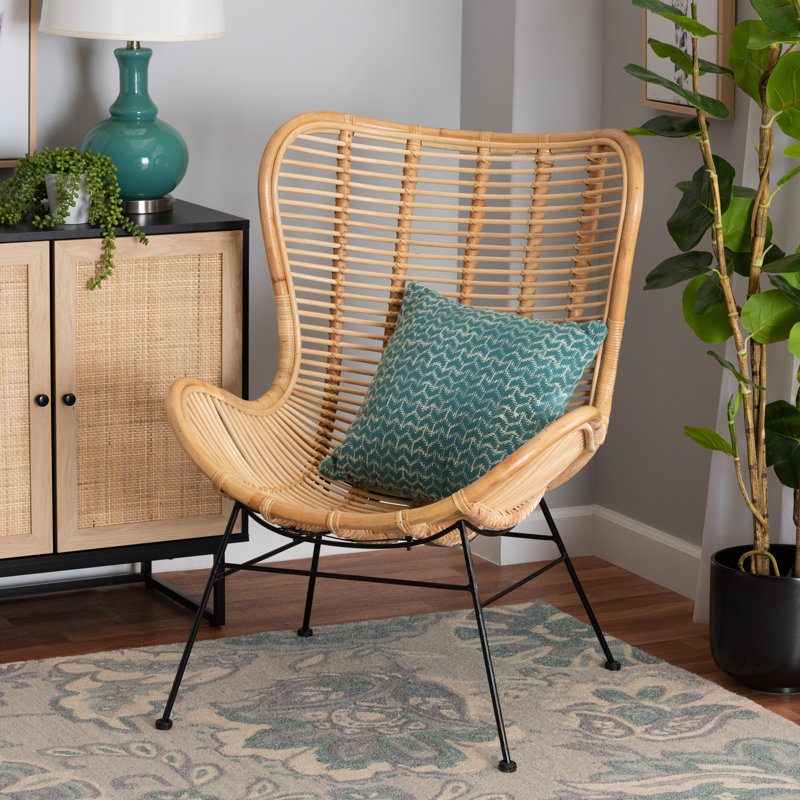 Aleeka Upholstered Accent Chair, Brown