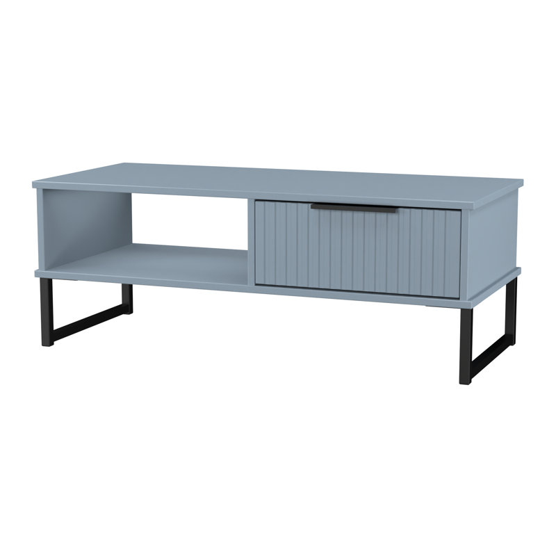 Takirra Coffee Table with Storage, Blue