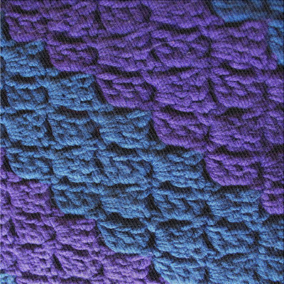 Tapis bleu Edwige
