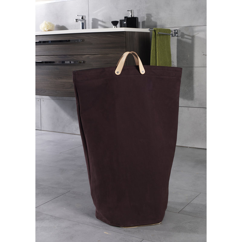 Laundry Bag with Handles, Dark brown