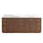 Waubun Rally 84'' Free Standing Double Bathroom Vanity with Calacatta Quartz Top-346812427