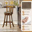 Ensemble de tabourets de bar avec dossier et repose-pieds-115665804-115665805