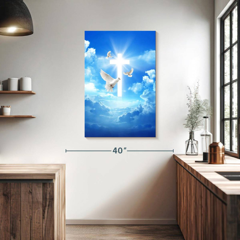 Heavenly Cross, 39" H x 26" W