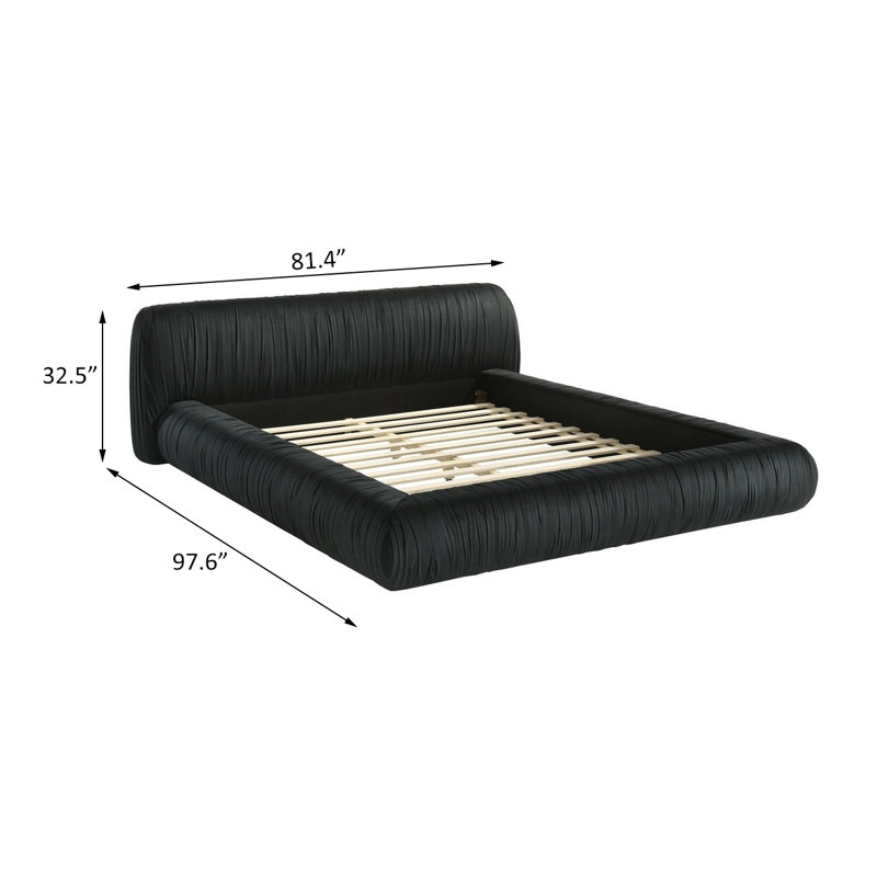 Queen Bed, Black, Black, Queen