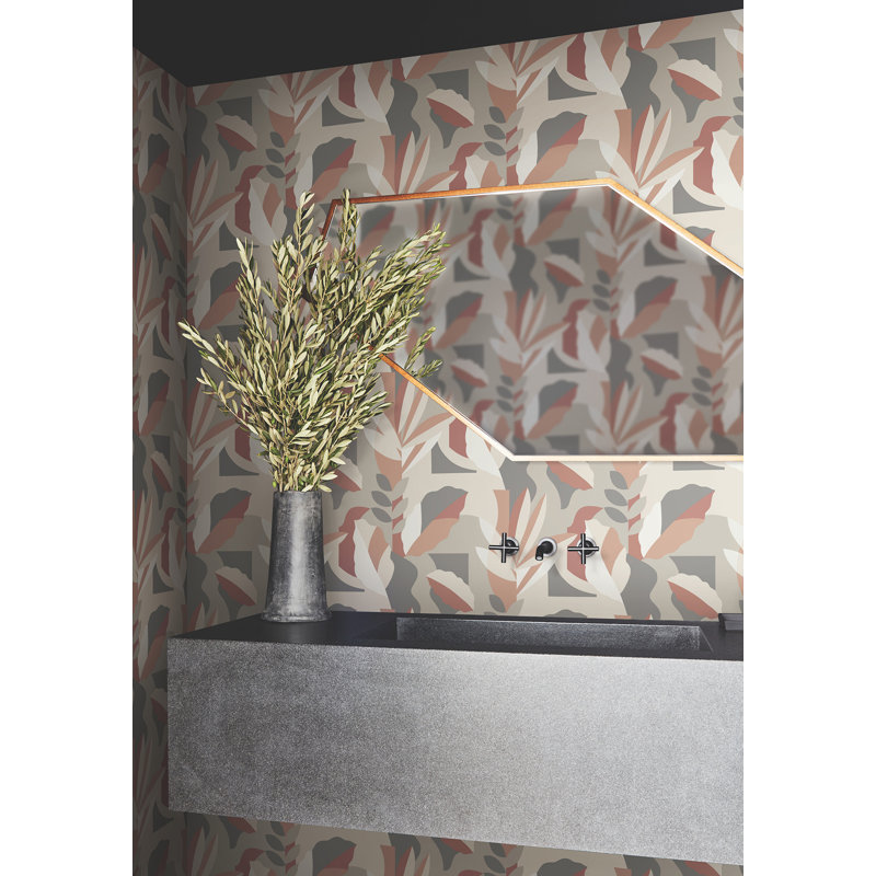 Papier Colle Wallpaper, Red