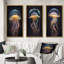 «Jellyfish», 3 pièces sur toile-338478225-338478252