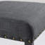 Ensemble de 2 tabourets de bar en tissu avec garniture cloutée Biony -121848956