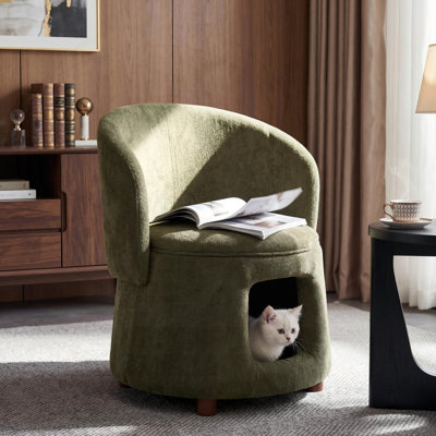 Chaise pour animaux de compagnie avec un coin caché et un rangement