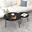 Ensemble de 2 tables basses gigognes rondes 27,56 po-1571015355