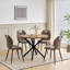 Dining Chairs - Contemporary Dining Chair - Comfortable Linen Dining Chairs - Metal Legs-892459951-877655163