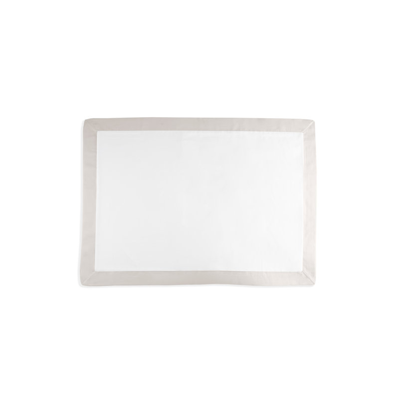 Pillowcase Set, Queen, White;Stone