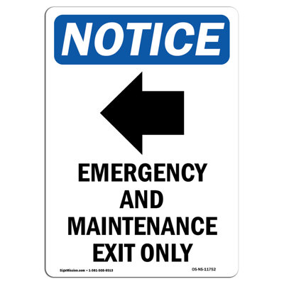 Emergency and Maintenance Sign