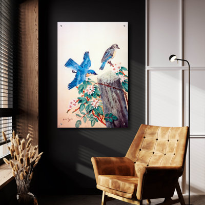 Art épique «Bluebirds» par Arie Reinhardt Taylor, Acr «Bluebirds» par Arie Reinhardt Taylor