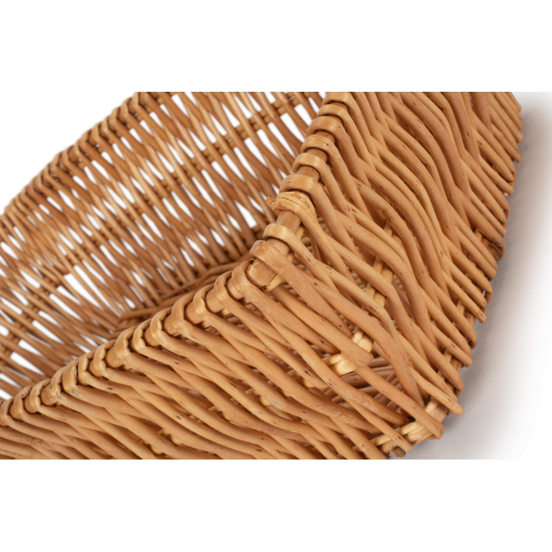 Jumbo Packaging Willow Wicker Tray Basket, 16cm H x 50cm W x 36cm D