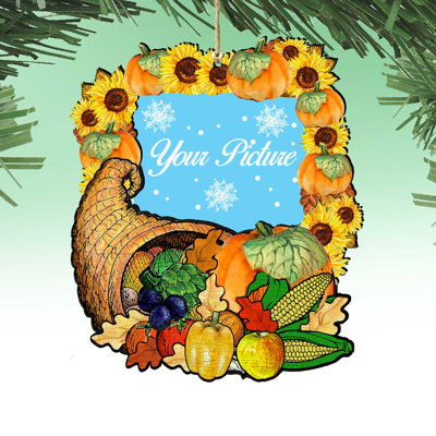 Give A Thanks Thanksgiving Picture Frame Ornament