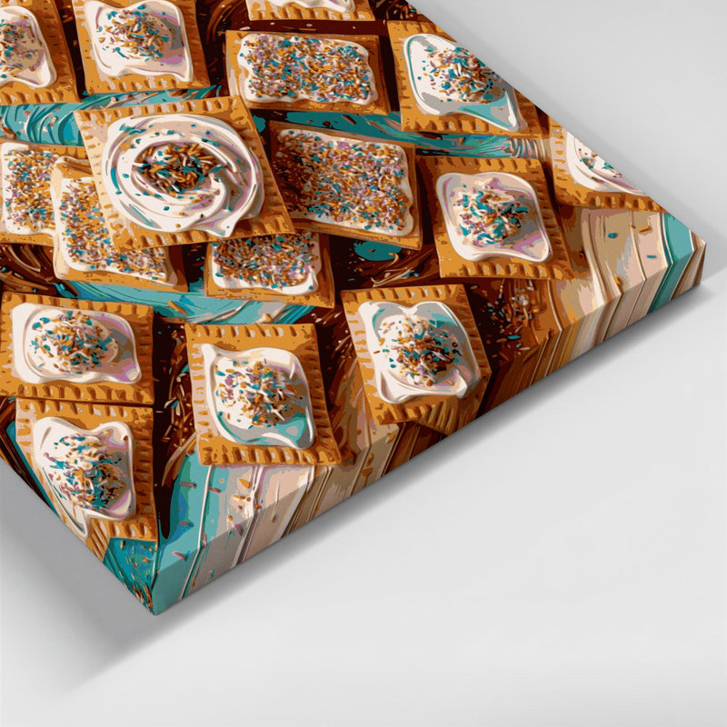 Art mural sur toile Desserts Pop Tarts, H 16 po x l 16 po