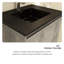Ensemble de meuble-lavabo simple 24 po avec plateau en résine Belem-533244814-533244812
