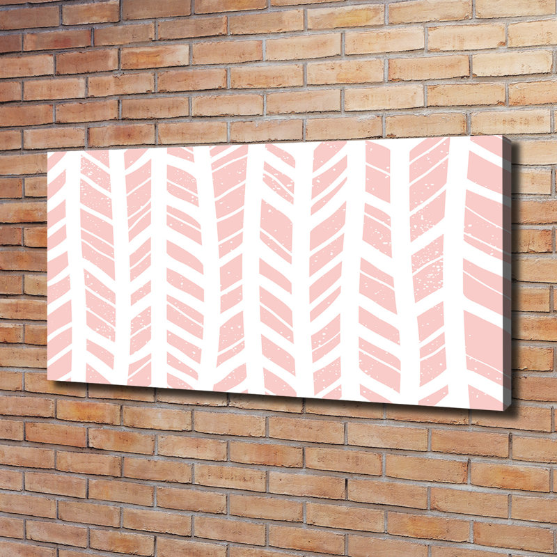 Herringbone Pattern - No Frame Print on Canvas