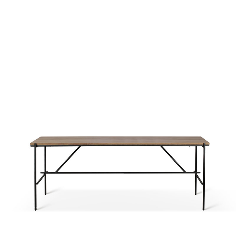Oscar Solid Wood Writing Desk, Oak, 29.9" H x 55.1" W x 26.6"D