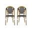 Chaises d'extérieur en polyuréthane et aluminium pour l'extérieur, ensemble de 2-1687226343