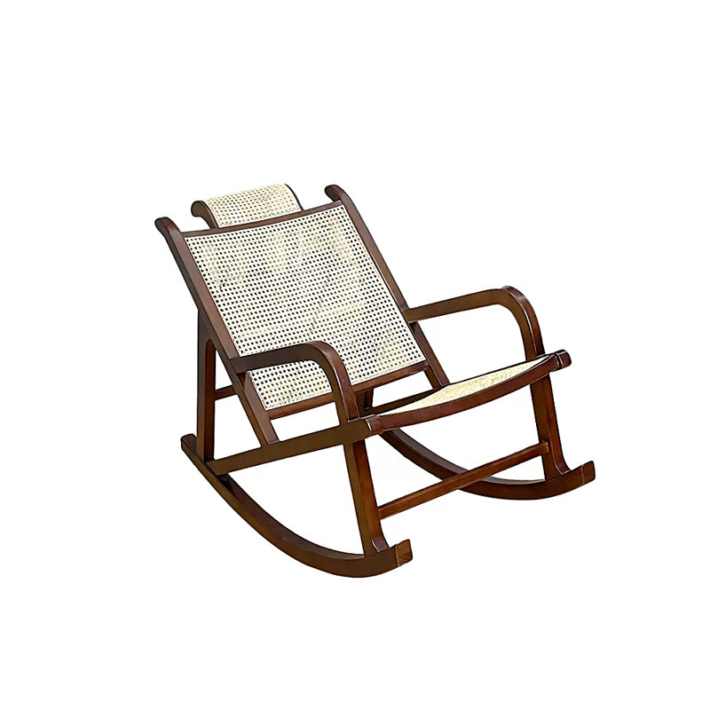 Chaise berçante en rotin Casual