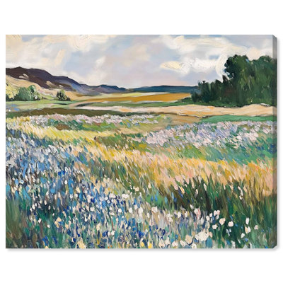 «Technicolor Field», reproduction d'art sur toile par Art Remedy