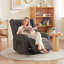 Fauteuil inclinable et oscillant pivotant en chenille de 32,8 po de large Tucker-1136085450