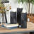 Wooden Carved Pillar Geometric Decorative Candle Holder Set-60227376
