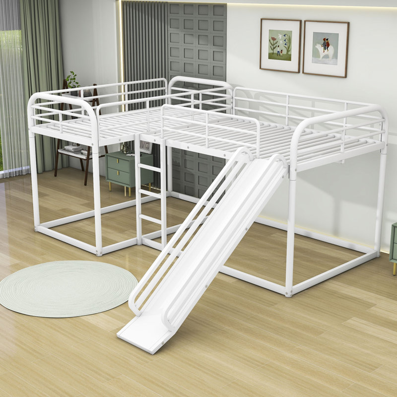 Abibatu Twin over Twin and Full over Full Bunk Bed by Isabelle Max, White