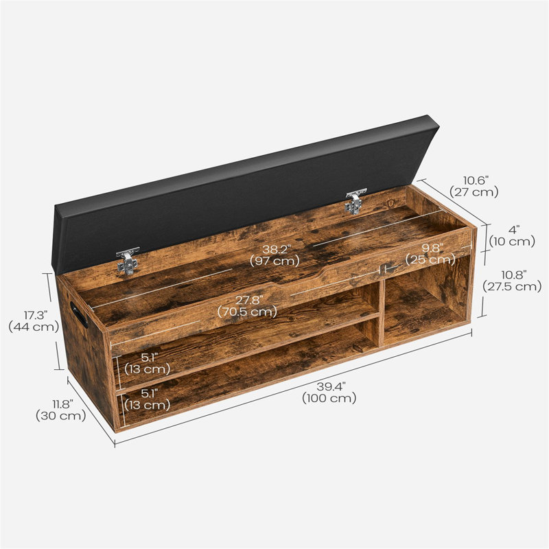 9 Pair Shoe Storage Bench
