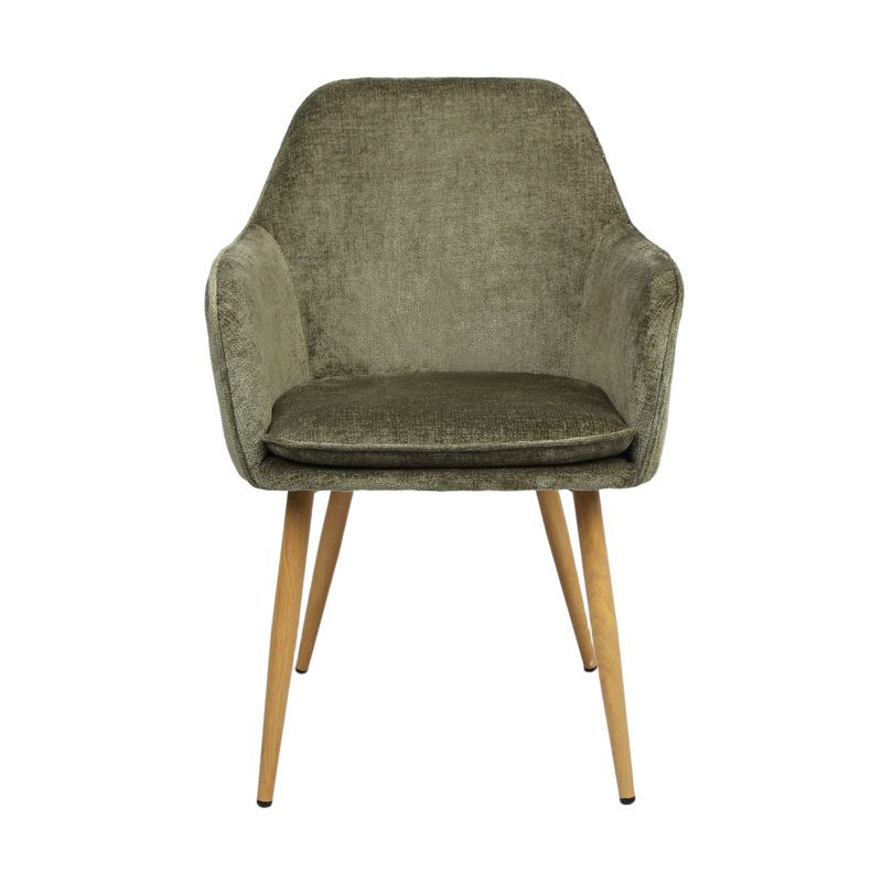 Velvet Armchair, Ash, Green