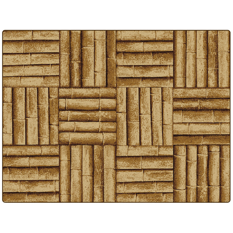 Tapis ovale en nylon touffeté à la machine