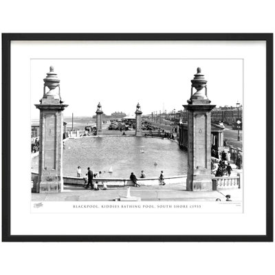Blackpool, Kiddies Bathing Pool, South Shore C1955 - Single Picture Frame Print