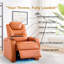 Double fauteuil inclinable de cinéma maison en cuir fleur avec ports USB et de type C-2108828816