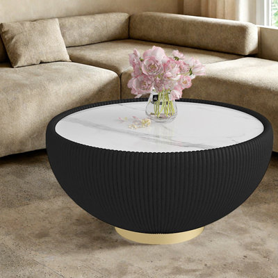 Stone Top End Table