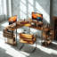 Particle Board / Chipboard Computer Desk-2116135419