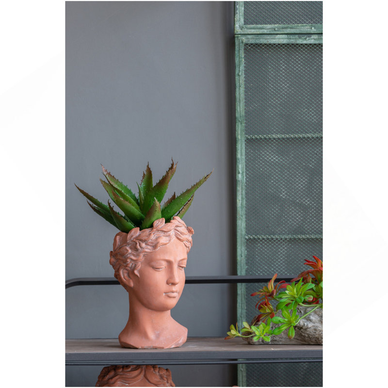 Pot à fleurs avec tête D6x9